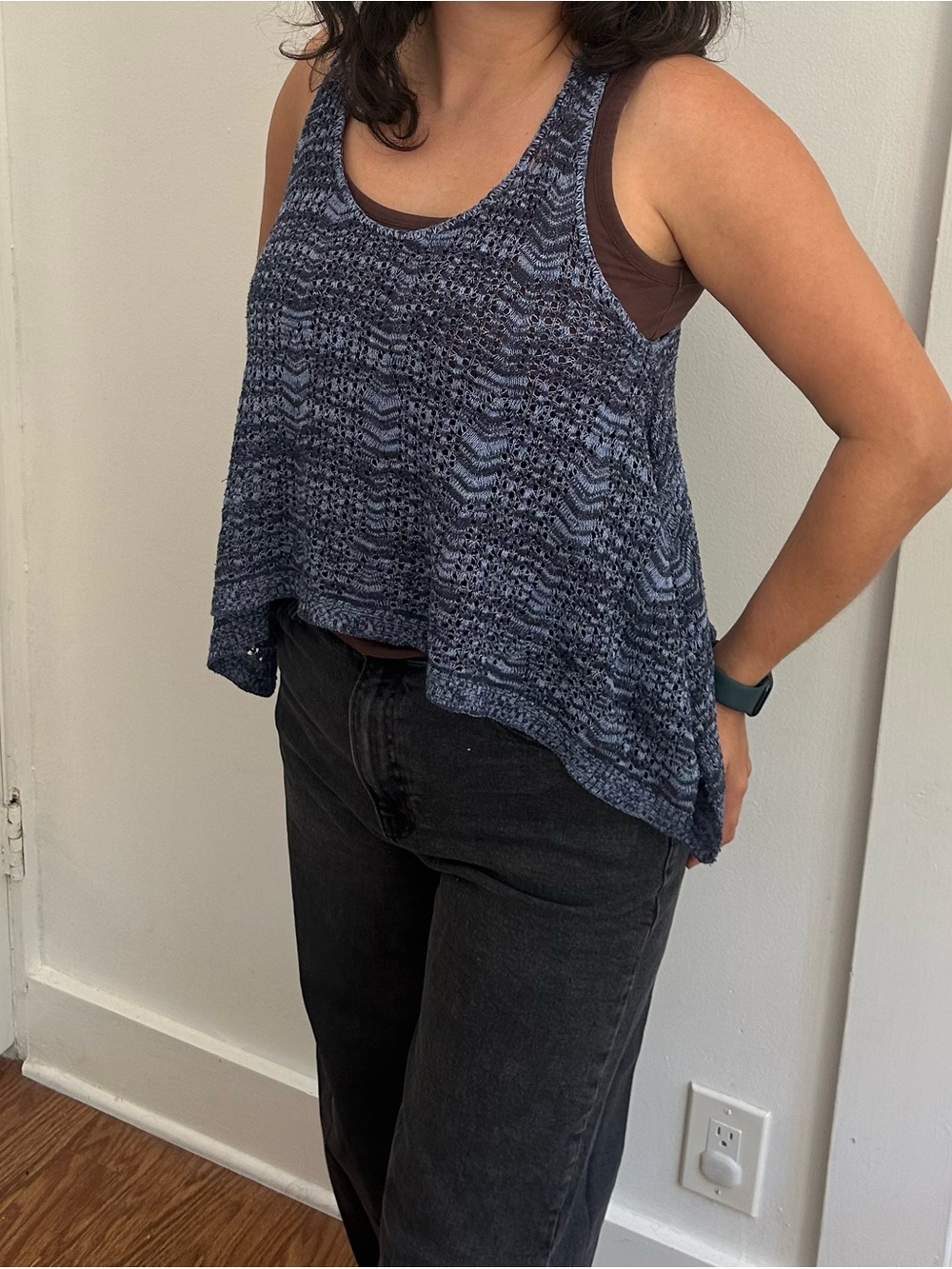 Delia’s Blue Knit Tank Y2K - Size S